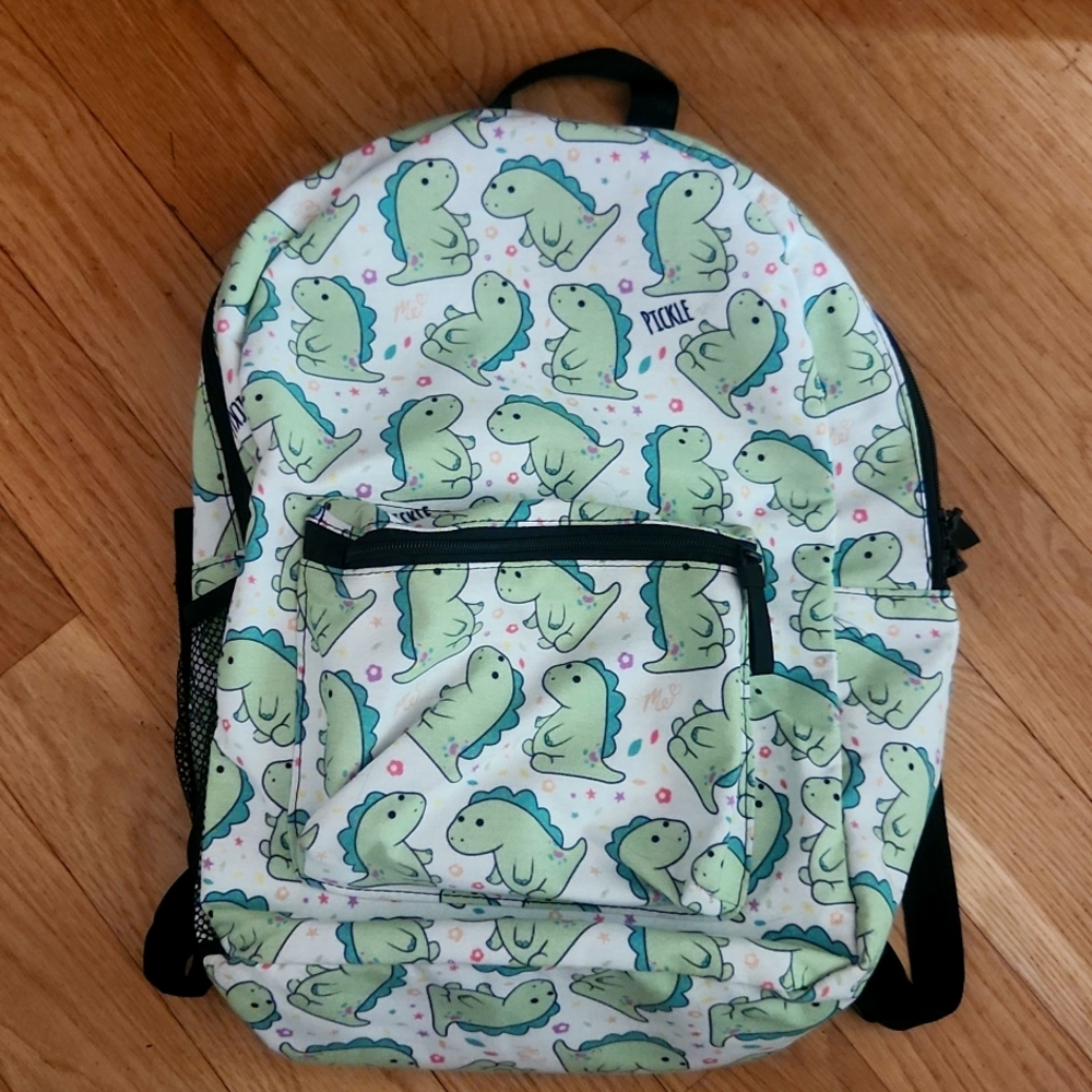 Pickle the dinosaur backpack